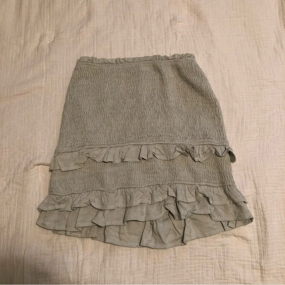 Blue Ruffle Skirt - Picture 3 of 6